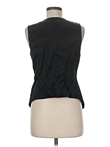 Madewell Button-Front Vest Top in Satin (view 2)