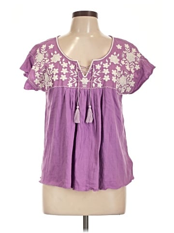 Lucky Brand Short Sleeve Blouse (view 1)
