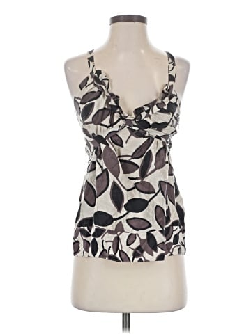 BCBGMAXAZRIA Sleeveless Silk Top (view 1)