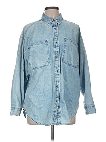 Aerie Long Sleeve Button-Down Shirt (view 1)