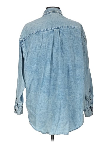 Aerie Long Sleeve Button-Down Shirt (view 2)