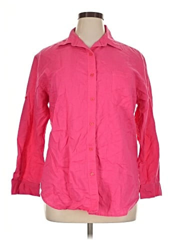 Jones Wear 3/4 Sleeve Button-Down Shirt (view 1)