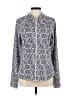 Sigrid Olsen Print Gray Blue Jacket Size L - photo 1