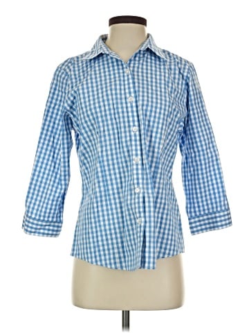 L.L.Bean 3/4 Sleeve Button-Down Shirt (view 1)