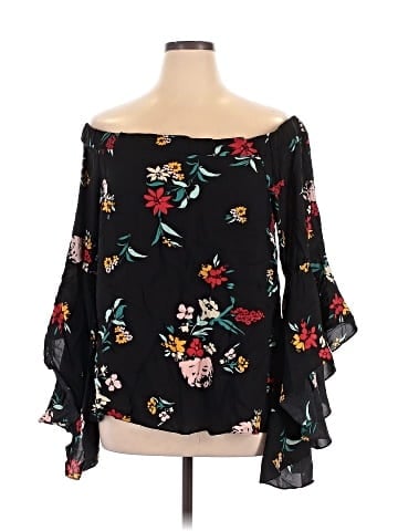 City Chic 3/4 Sleeve Blouse (view 1)