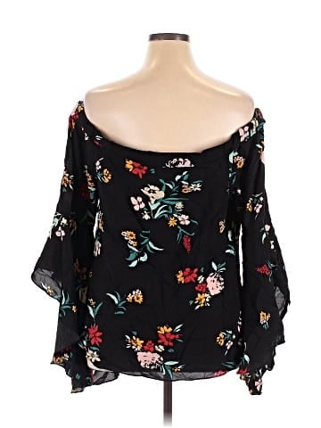City Chic 3/4 Sleeve Blouse (view 2)