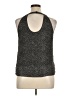 ECI 100% Polyester Silver Sleeveless Blouse Size 14 - photo 2