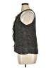 ECI 100% Polyester Silver Sleeveless Blouse Size 14 - photo 5