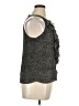 ECI 100% Polyester Silver Sleeveless Blouse Size 14 - photo 4