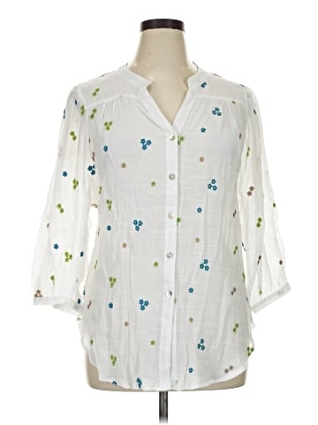 Figueroa & Flower 3/4 Sleeve Button-Down Shirt (view 1)