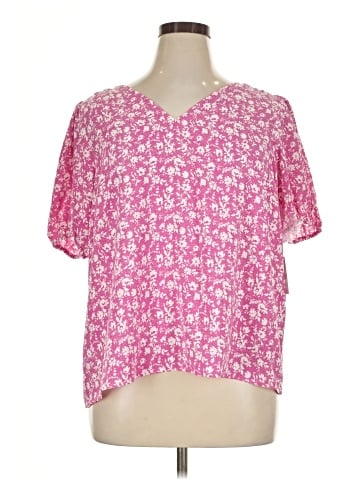 LC Lauren Conrad Short Sleeve Blouse (view 1)