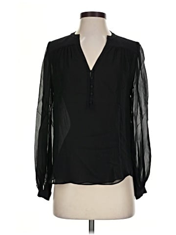 Diane von Furstenberg Long Sleeve Silk Top (view 1)