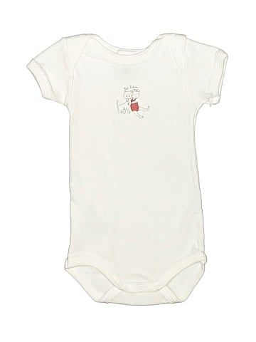 Petit Bateau Short Sleeve Onesie (view 1)