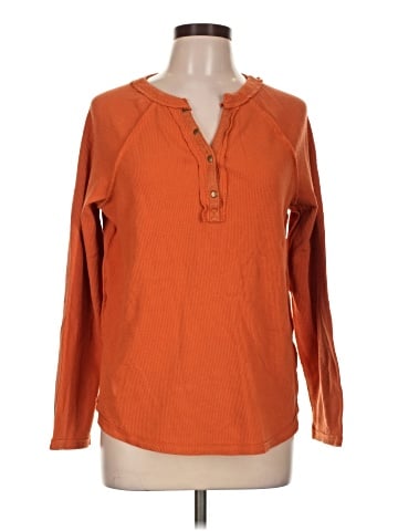 Umgee Long Sleeve Henley (view 1)