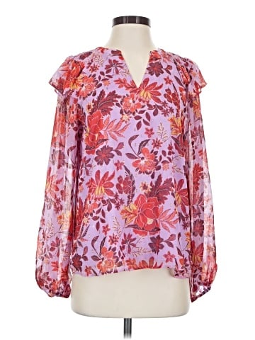 Skies Are Blue Long Sleeve Blouse (view 1)
