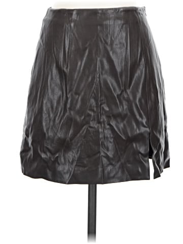 OAK + FORT Faux Leather Skirt (view 1)