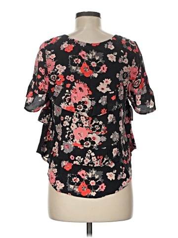 Joie Short Sleeve Silk Top (view 2)