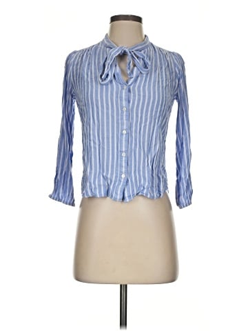 J.Crew Factory Store 3/4 Sleeve Button-Down Shirt (view 1)