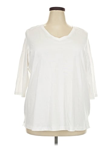 Woman Within 3/4 Sleeve T-Shirt (view 1)