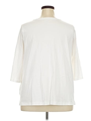Woman Within 3/4 Sleeve T-Shirt (view 2)