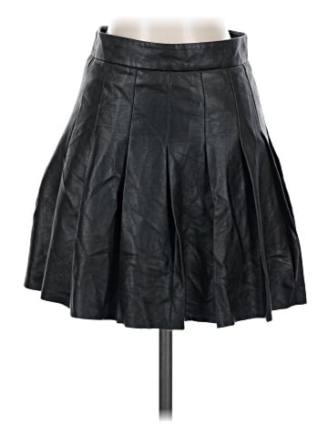 Sunday Best Faux Leather Skirt (view 1)
