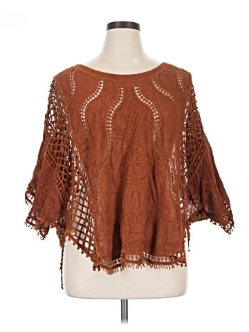 Ultra Pink 3/4 Sleeve Blouse (view 1)