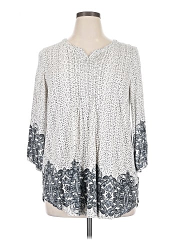 Rose + Olive 3/4 Sleeve Blouse (view 1)