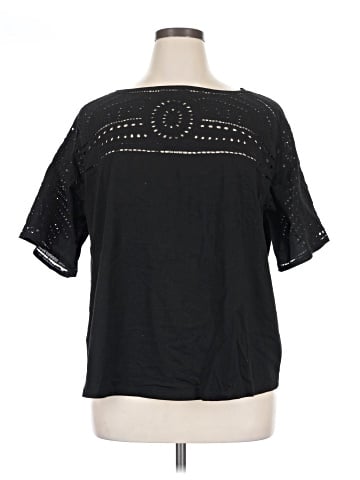 Lauren by Ralph Lauren Short Sleeve Blouse (view 1)