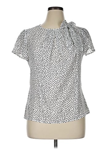 Ann Taylor Factory Short Sleeve Blouse (view 1)