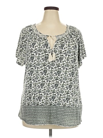 Lucky Brand Short Sleeve Blouse (view 1)