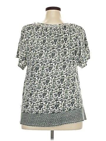 Lucky Brand Short Sleeve Blouse (view 2)