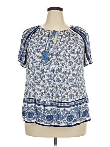 Lucky Brand Short Sleeve Blouse (view 1)