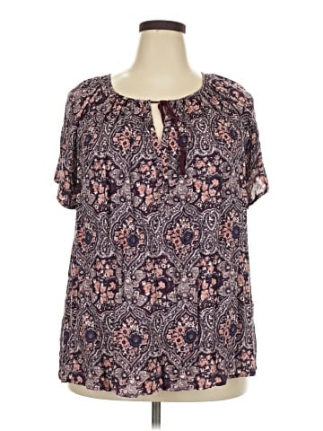 Lucky Brand Short Sleeve Blouse (view 1)
