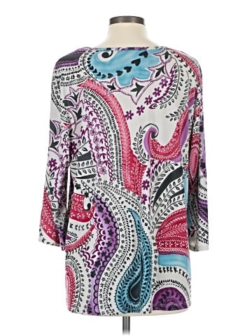Susan Graver 3/4 Sleeve Blouse (view 2)