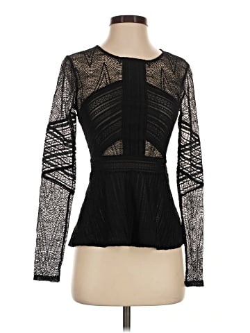 BCBGMAXAZRIA Long Sleeve Top (view 1)