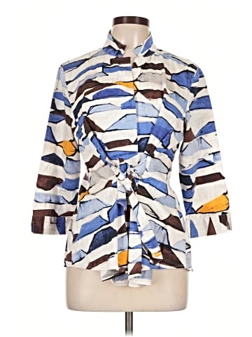 Nic + Zoe 3/4 Sleeve Button-Down Shirt (view 1)