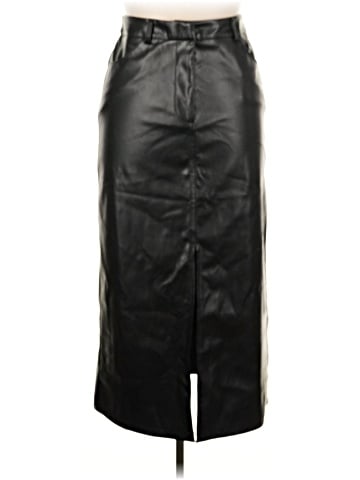 Commense Faux Leather Skirt (view 1)