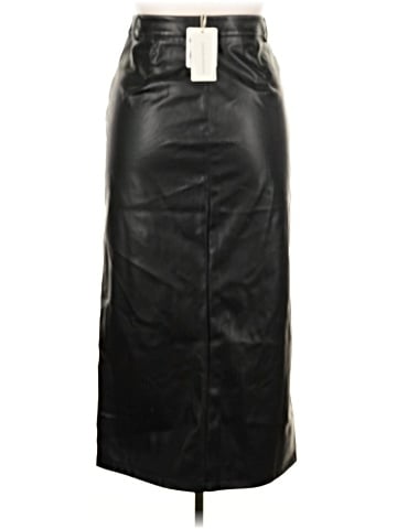 Commense Faux Leather Skirt (view 2)