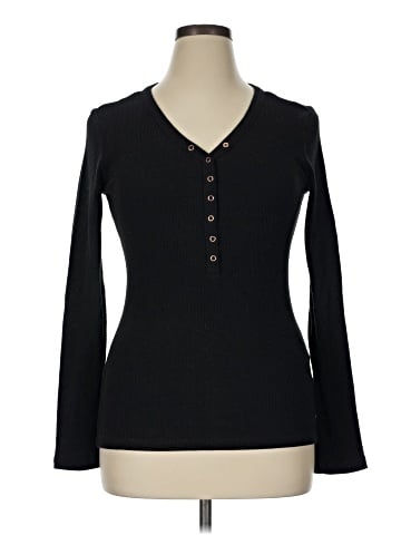 Guess Long Sleeve Henley (view 1)
