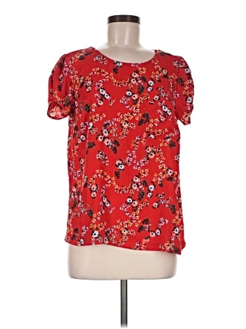 LC Lauren Conrad Short Sleeve Blouse (view 1)