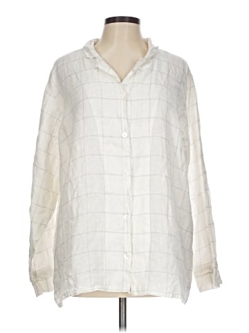 Flax Long Sleeve Button-Down Shirt (view 1)