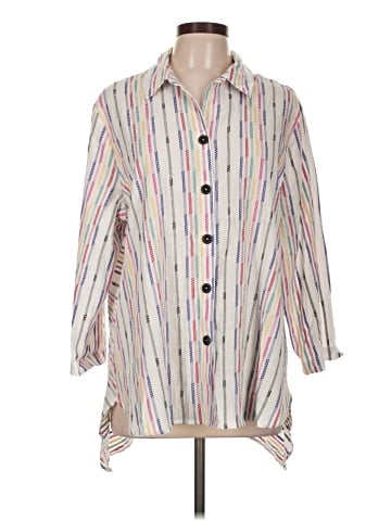 Habitat 3/4 Sleeve Button-Down Shirt (view 1)