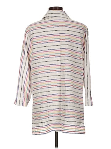 Habitat 3/4 Sleeve Button-Down Shirt (view 2)