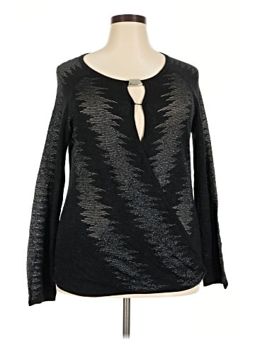 INC International Concepts Long Sleeve Blouse (view 1)