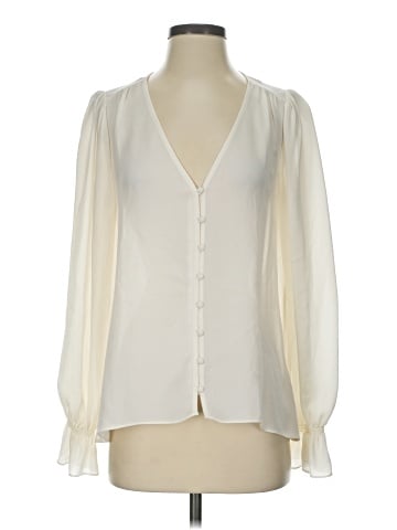 Joie Long Sleeve Silk Top (view 1)