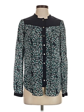 Moulinette Soeurs Long Sleeve Silk Top (view 1)