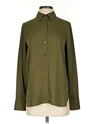 Vince. Long Sleeve Silk Top (view 1)