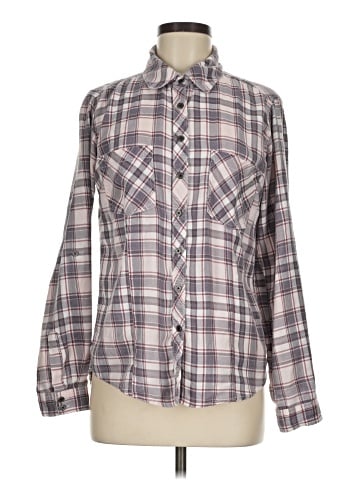 Wet Seal Long Sleeve Button-Down Shirt (view 1)
