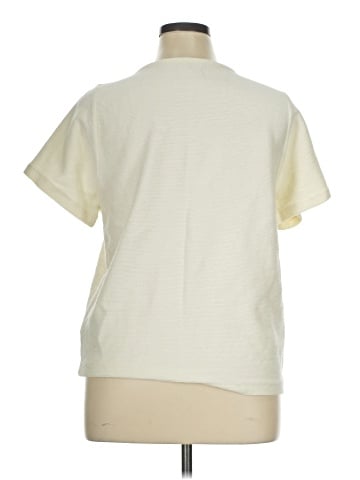 Madewell Ottoman Jacquard Ruched-Front Top (view 2)
