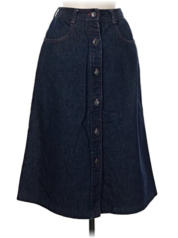 Halston Denim Skirt (view 1)